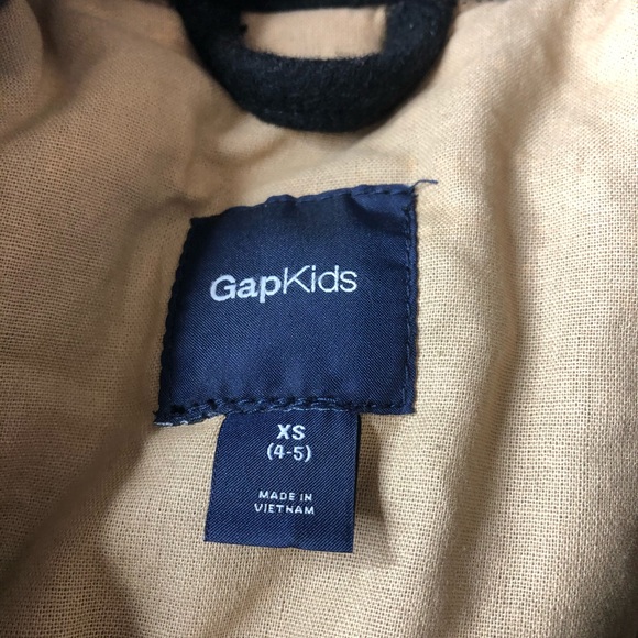 Kids Wool Peacoat BLACK size XS - Picture 4 of 5